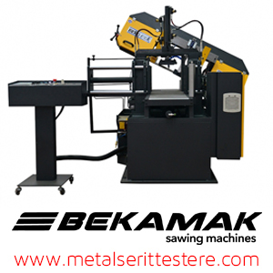 Bekamak Mafsallı Yatay Şerit Testere Makinaları BMSO-320GLH-NC